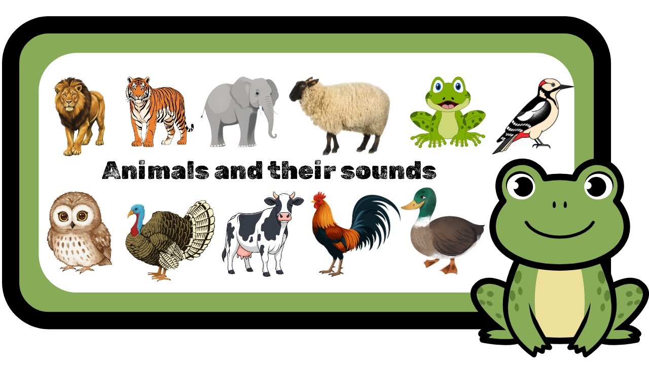 Animals and Their Sounds | Learn Animal Sounds for Kids | Farm & Wild Animals for Kids