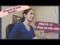 PRODUCTIVE WORK FROM HOME PhD Routine | GRAD LIFE