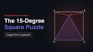 Why 15 degrees makes this triangle perfect | Math Teasers #8