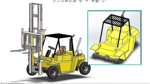 Solidworks Tutorial - Forklift Part 17:  How to Make Body