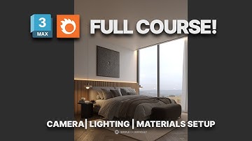 Photorealistic Interior Rendering: Minimalist Bedroom design in 3ds Max + Corona
