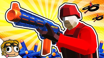 NERF WAR and DRONE MODS! | Ravenfield Weapon and Vehicle Mod Beta Gameplay