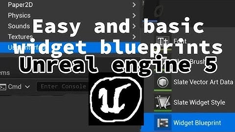 Unreal engine 5 Widget blueprints/Game HUD