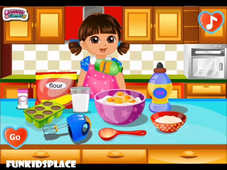 Dora Make Cake Love Game Episode Perfect Cooking - Baby Game For Kids ...