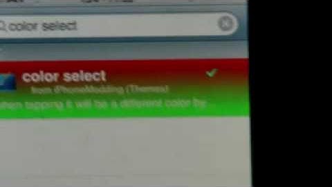 how to change the select colors on ipod touch and iphone