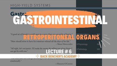 USMLE STEP 1 | Retroperitoneal Structures | Gastrointestinal # 6 | First Aid in Urdu/Hindi