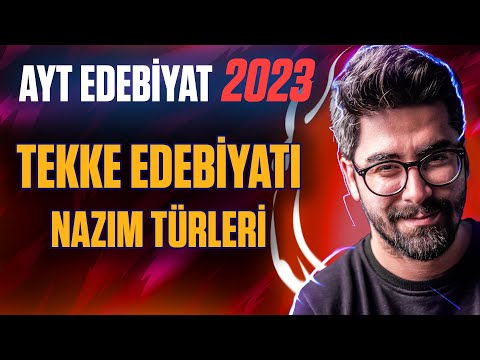 Tekke Halk Edebiyatı - Nazım Türleri (AYT Edebiyat Konuları - 2023)