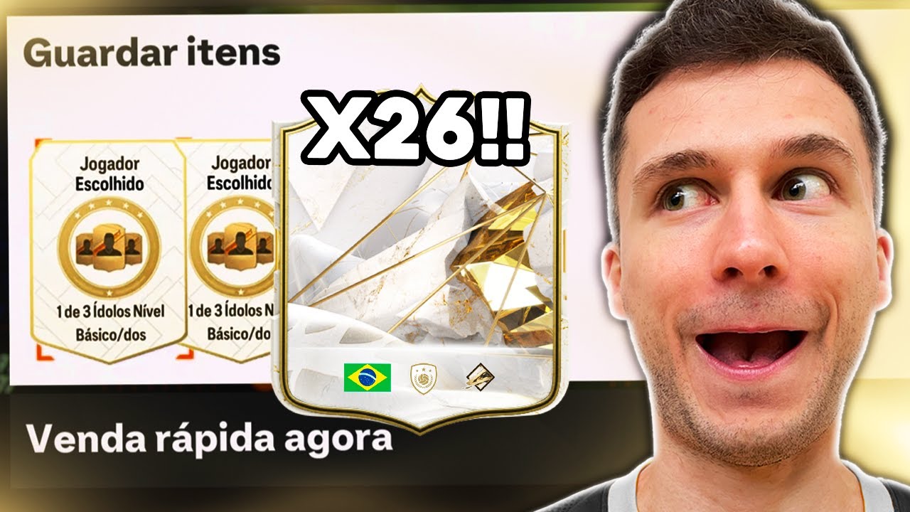 ABRI VÁRIOS PP DE ICON!!! TIREI O MESMO BRASILEIRO 3x SEGUIDAS!! EA FC 24 ULTIMATE TEAM