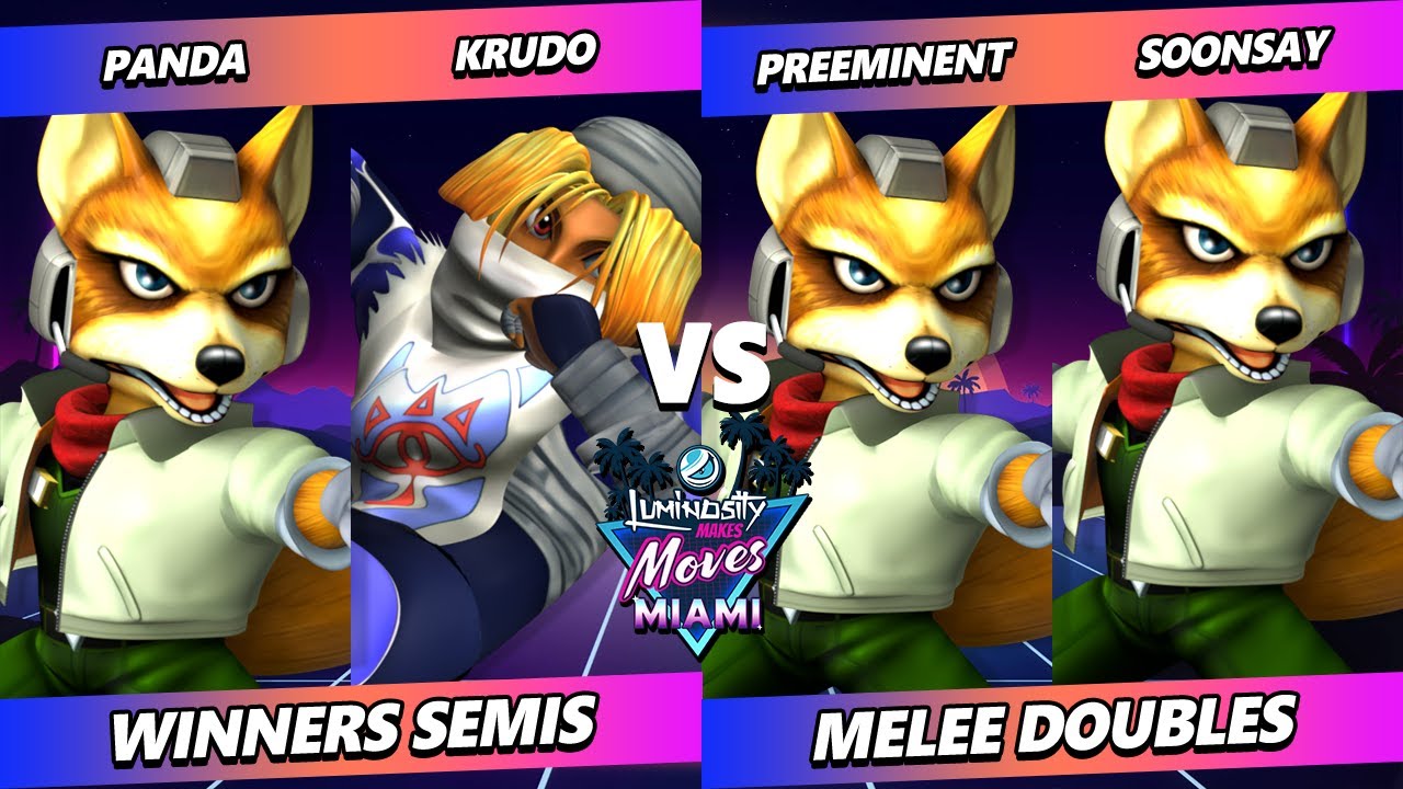 LMM Miami 2024 TOP 8 - Panda & Krudo Vs. Preeminent & Soonsay - Smash Melee - SSBM