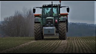 🇵🇱Rozpoczęcie wiosny 2022㋡ AKCJA NAWOZY㋡Fendt 512c & Amazone ZA-V 2200 & JCB | Lubelskie |