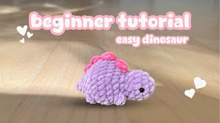 : HOW TO CROCHET NO-SEW DINOSAUR with free pattern | My universe