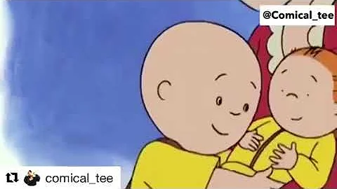 why is caillou bald meme