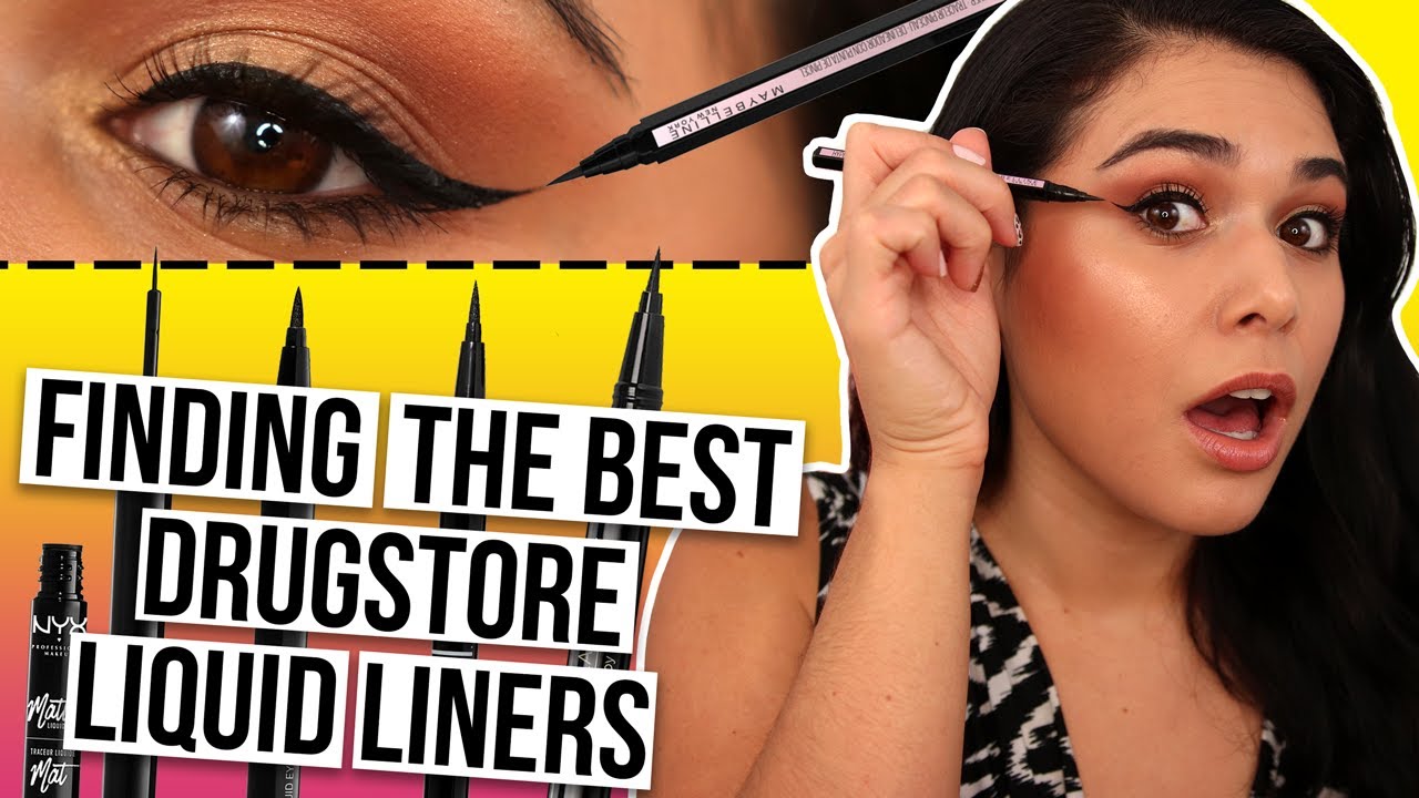 Testing Ranking The BEST Drugstore Eyeliners - YouTube
