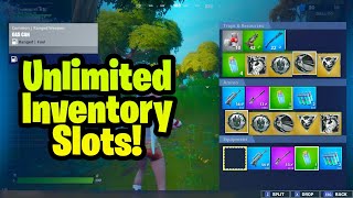 UNLIMITED INVENTORY GLITCH IN FORTNITE SEASON 4 (Unlimited items)