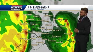 Tracking Sunday's severe weather threat