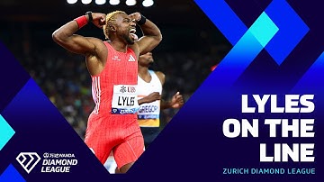 Lyles edges out Olympic champ Tebogo to win the 200m | Wanda Diamond League