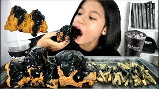 MUKBANG RICHEESE BLACK CHICKEN