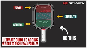 How & Where to Add Weight to Your Pickleball Paddle! | Project 008 Example