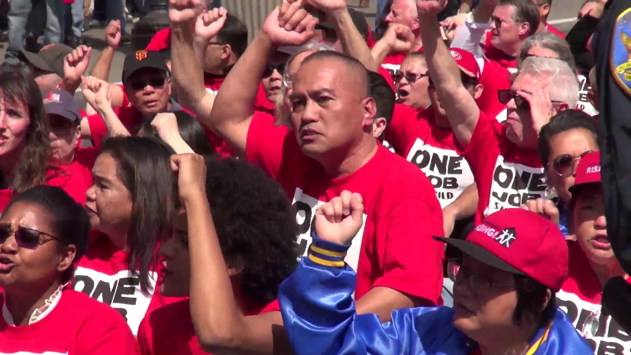 bruno mars count on me On Labor Day, San Francisco Marriott employees push for better wages