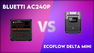 Bluetti AC240P vs EcoFlow Delta Mini Technical Comparison