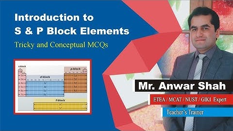 Introduction to S & P block elements ETEA POINTS & TRICKS