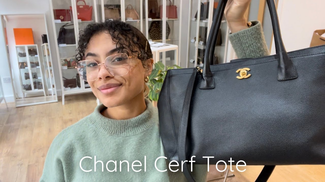 CHANEL Executive Cerf Tote Review (WIMB, Dimensions, Strap Drop, Weight,  Mod Shots) 