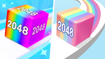 Chain Cube 2048 vs Jelly Run 2048: New Shape - Max Level Gameplay (Part 1)