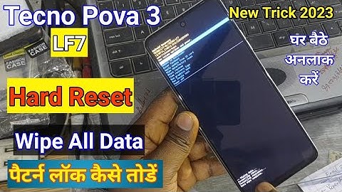 How to #Hard_Reset #Techno_Pova_3 || Techno LF7 Hard Reset || Pattern unlock #technoPova3 #technoLF7