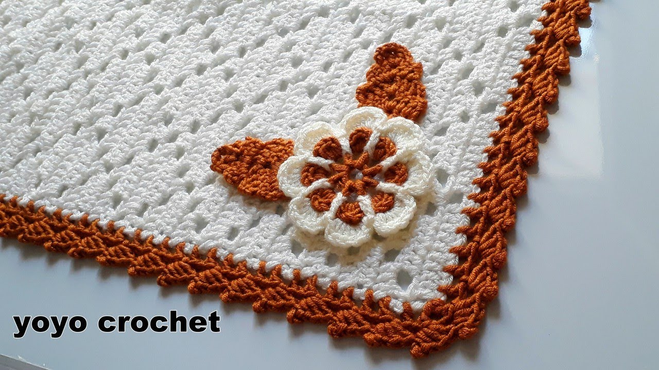 كروشية مفرش دائرى سهل وبسيط للمبتدئين -تعليم الكروشية للمبتدئين - crochet  doily#يويو كروشية - YouTube