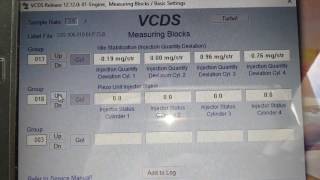 Vcds Passat b6 Engine Measuring Blocks