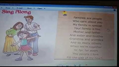 CBSE EVS For Class 2 | Chapter 3 - My Family | Sing Along Activity