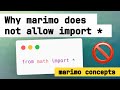 Why marimo does not allow import *