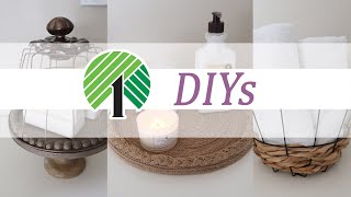 DOLLAR TREE DECOR DIY / Easy BATHROOM Organization DIYs