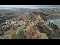 Rainbow mountains in david gareji desert georgia