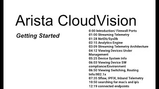 Arista CloudVision: Device Management
