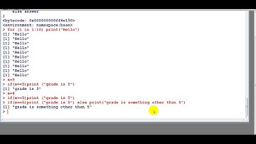 R programming Chapter 5 part 13 if else