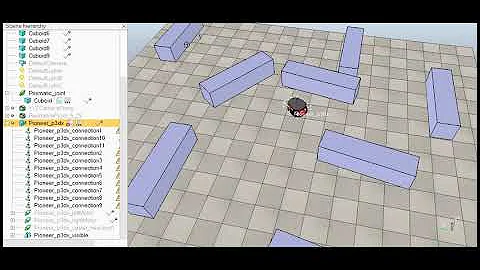 Robot simulator with a python interface