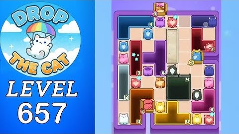 Drop The Cat Level 657 Walkthrough