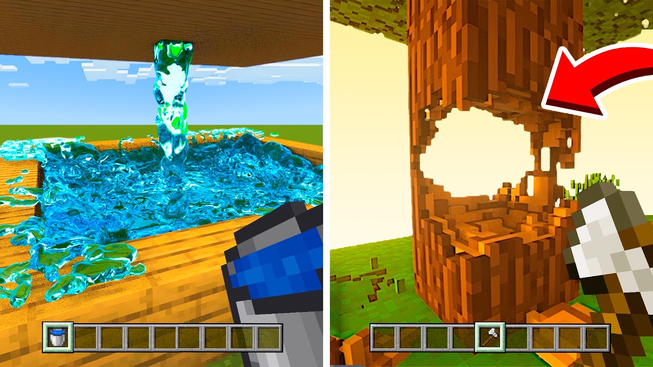 TESTEI FÍSICAS REALISTAS ILEGAIS NO MINECRAFT