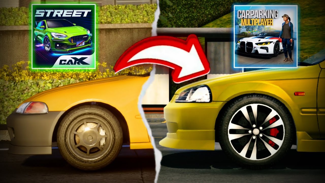 CARX STREET VS CAR PARKING MULTIPLAYER! QUAL O MELHOR JOGO DE CARRO ?