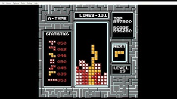 NES Tetris - 1,040,240 Points (Former PB and 2nd Maxout)
