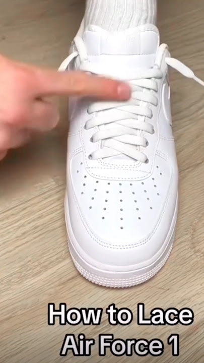 How Lace Nike Air Force 1 | Shoe Lace Style #trending #shorts #sneakers