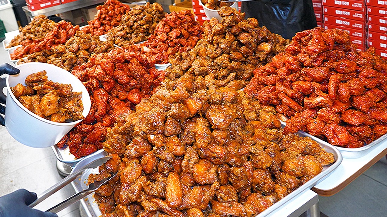 Фантастика и аппетитно! Самая известная традиционная корейская курица с рынка - ТОП-7 / уличная еда