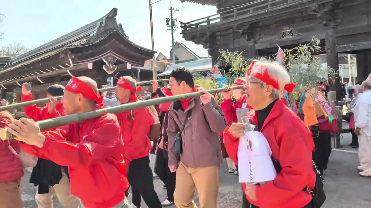 【国府宮はだか祭り　稲中五五会・儺追笹奉納（なおいざさほうのう）】　愛知県稲沢市　2026年３月1日（日）