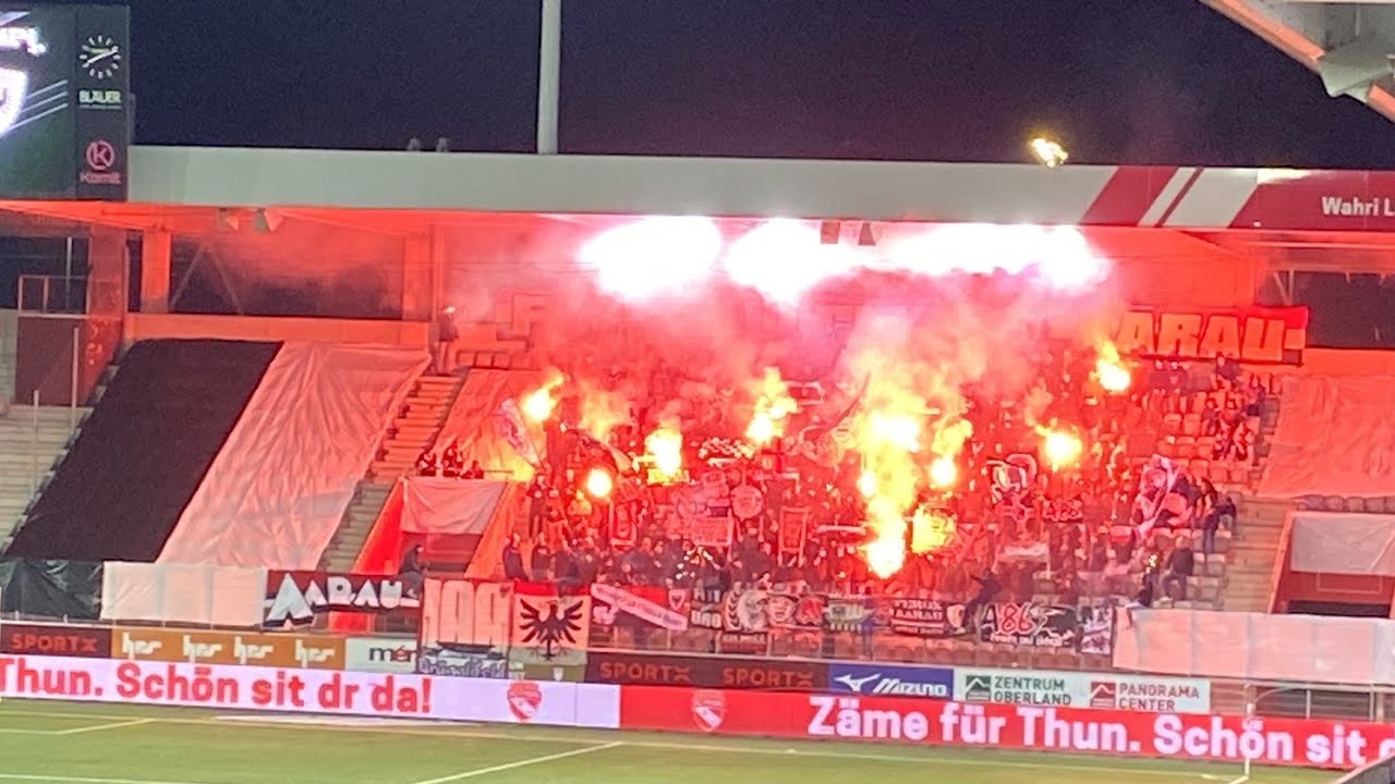 CH: FC Thun - FC Aarau. 2024-02-16