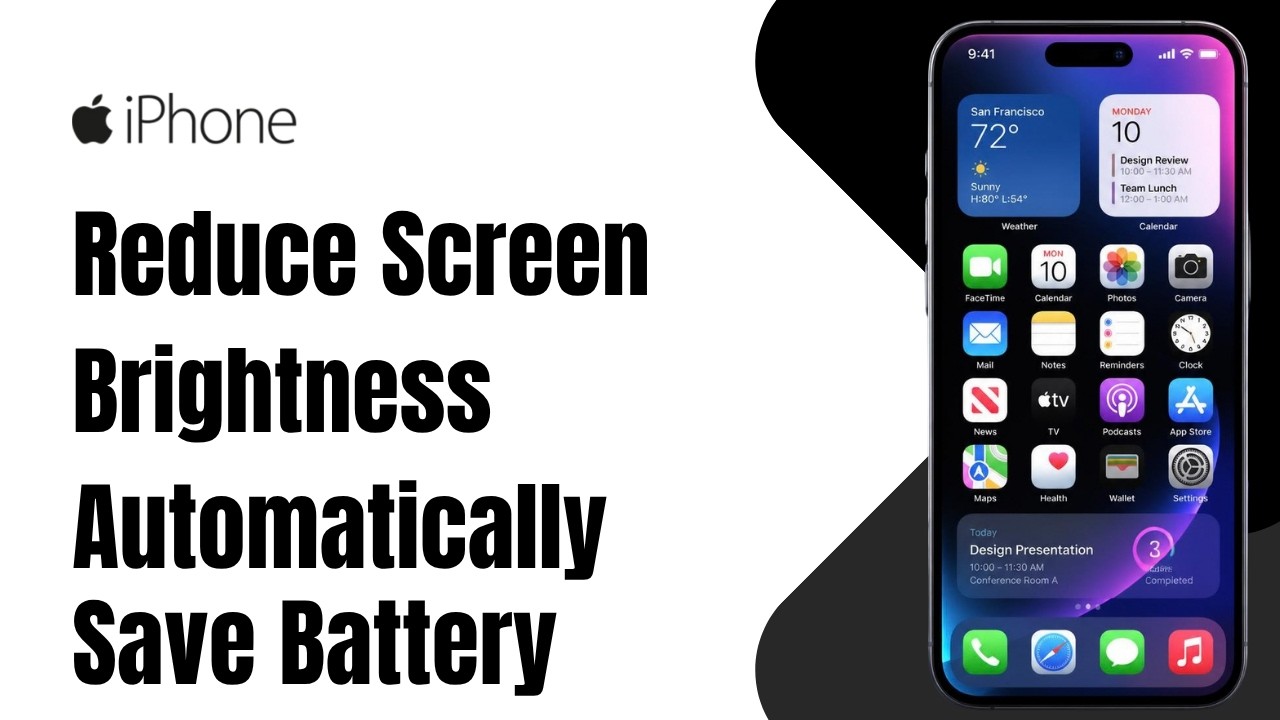 How to Reduce Screen Brightness Automatically to Save Battery on iPhone ...