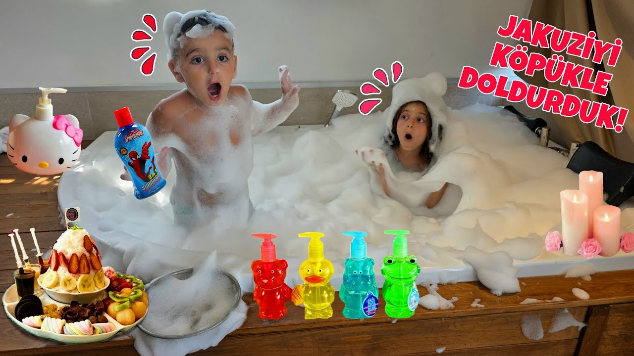 POYRAZ ELİF VİLLADA GİZLİCE JAKUZİYE KÖPÜK DOLDURDU!!BABAM ÇOK KIZDI!!