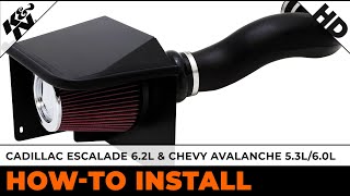 Cadillac Escalade 6.2L & Chevy Avalanche 5.3L/6.0L [#57-3058] Air Intake Installation