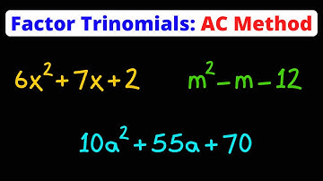 Trinomen ontbinden met de AC-methode | Enkele voorbeelden | Eat Pi