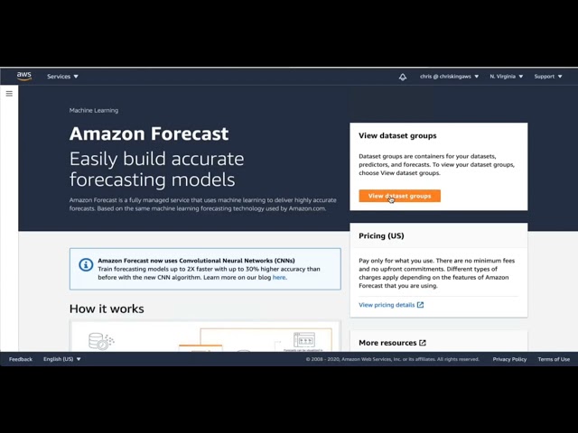 Amazon Forecast demo by Team Neoterics